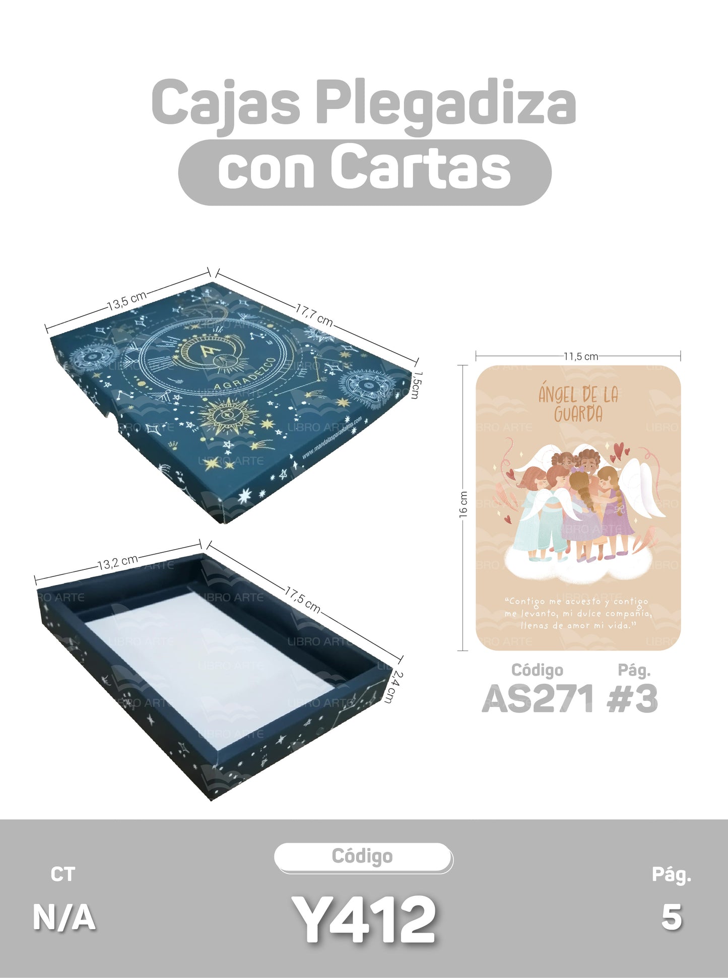 Cajas Plegadizas con Cartas