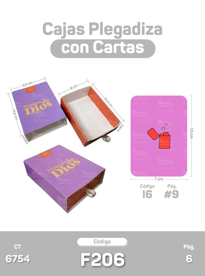 Cajas Plegadizas con Cartas