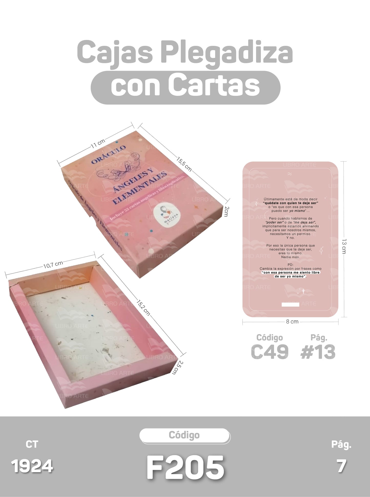 Cajas Plegadizas con Cartas