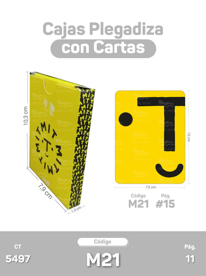 Cajas Plegadizas con Cartas