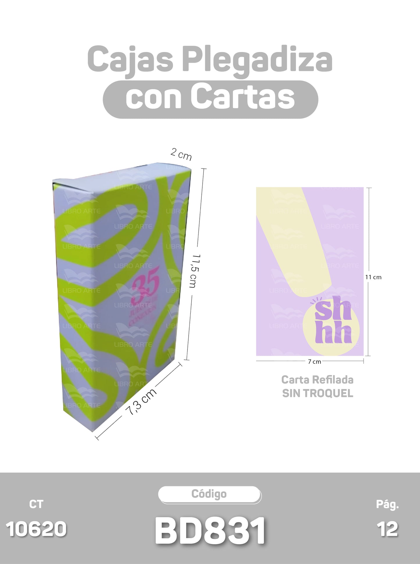 Cajas Plegadizas con Cartas