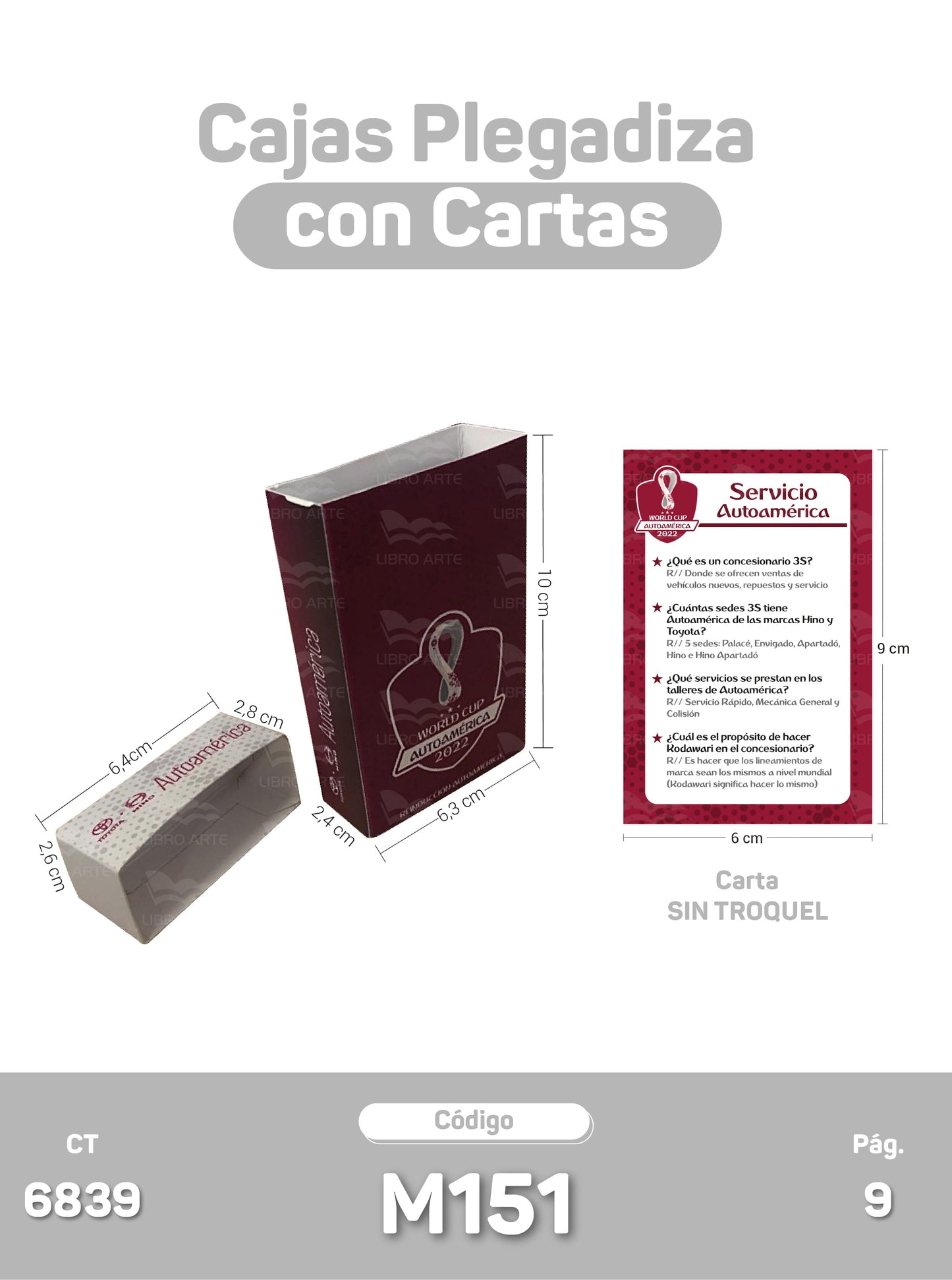 Cajas Plegadizas con Cartas