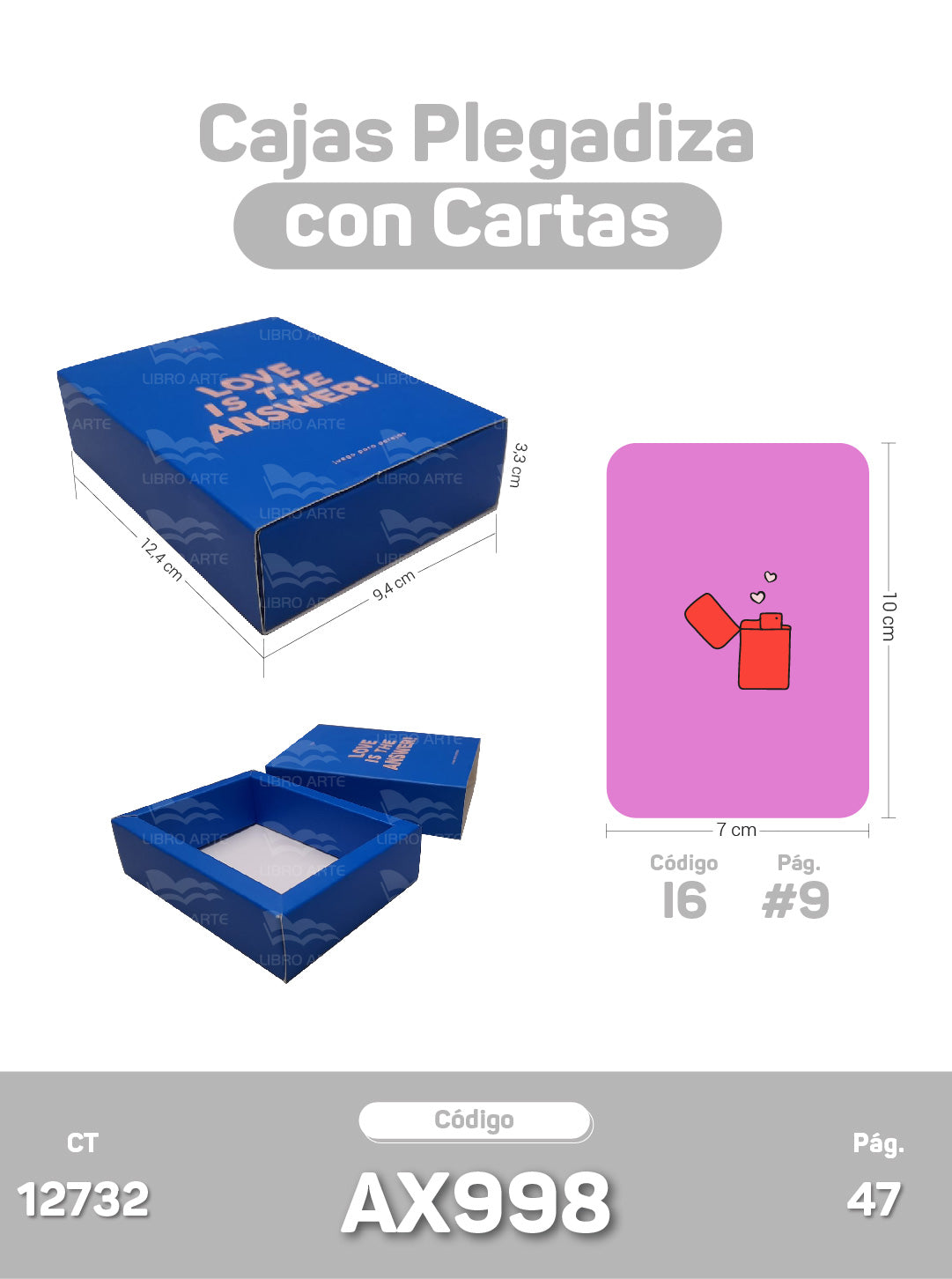 Cajas Plegadizas con Cartas